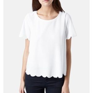 Topshop Scallop Top